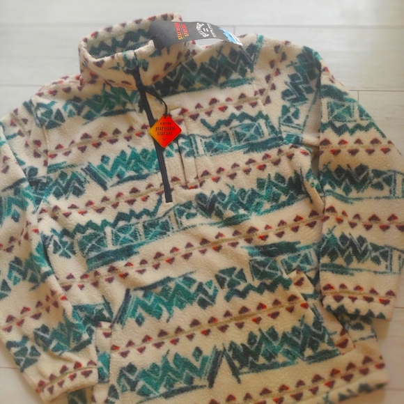 BILLABONG NEW Boundary Half Zip Mock Neck Pullover Fleece - Picture 5 of 13